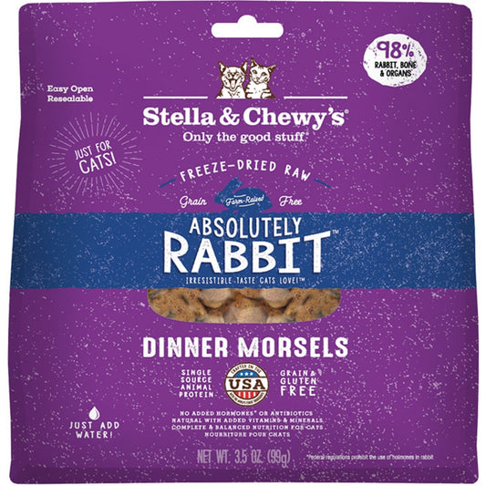 Stella & Chewy's FD Rabbit Morsels for Cats 3.5 oz