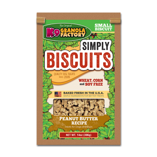 K9 Granola Factory Peanut Butter Flavored Dog Biscuits (14oz)