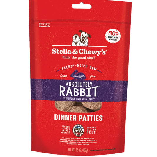 Stella & Chewy's Absolutely Rabbit FD Patties 5.5 oz
