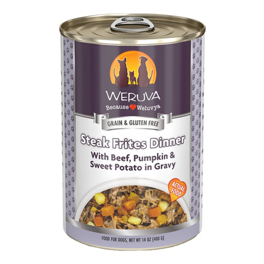 Weruva GF Steak Frites for Dogs 14 oz