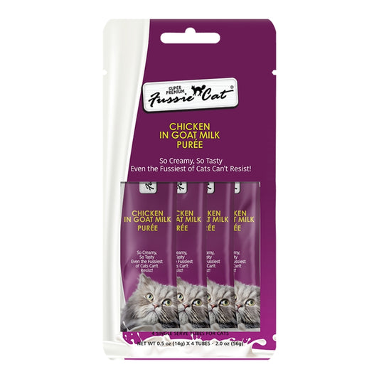 Fussie Cat Stix Puree Treats - Chicken in Goat Milk