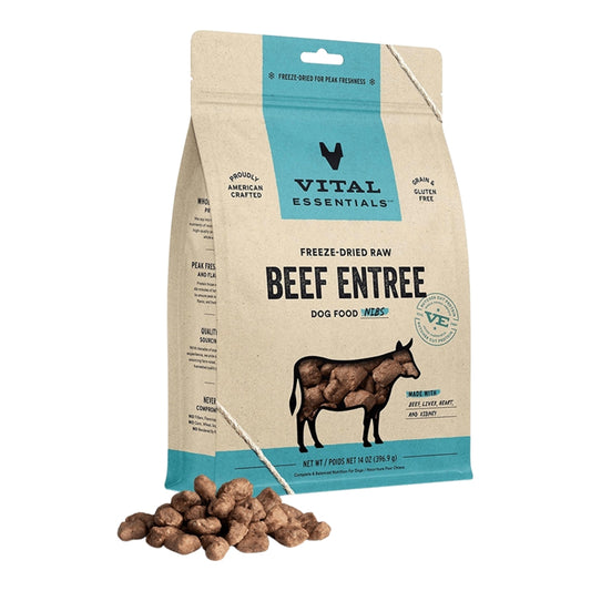 Vital Essentials FD Dog Beef NIBS 14oz