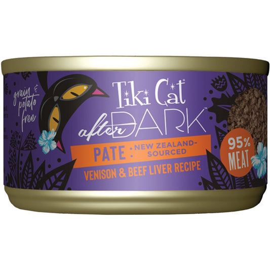Tiki Cat GF After Dark Pate - Wild Venison/Beef Liver 3 oz