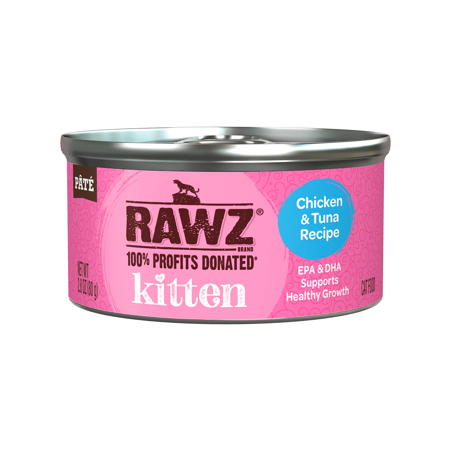 Rawz Kitten Wet Food (2.8oz)