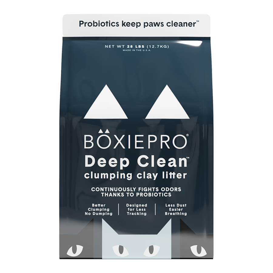 BoxieCat Pro Deep Clean Unscented Clumping Clay Cat Litter 28lb