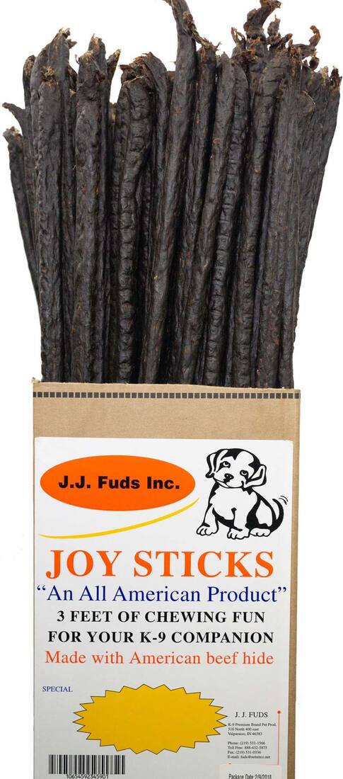 J.J. Fuds Beef Hide Joy Sticks 36" Sticks