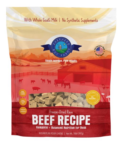 Shepherd Boy Farm Freeze-Dried Beef Recipe 14 oz