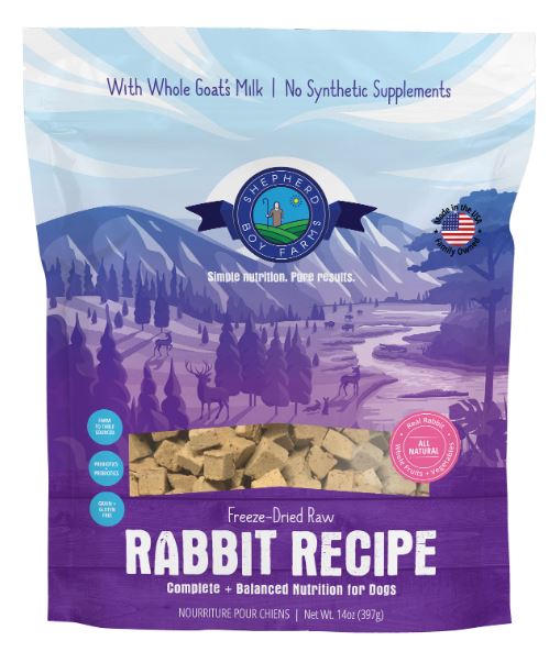Shepherd Boy Farm Freeze-Dried Rabbit Recipe 14 oz