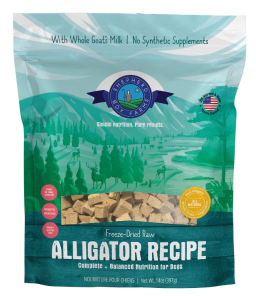 Shepherd Boy Farm Freeze-Dried Alligator Recipe 14 oz