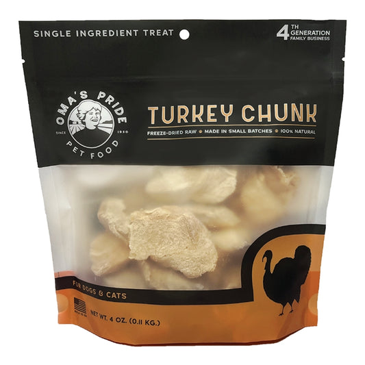Oma's Pride FD Cat & Dog - Turkey Chunks 4oz