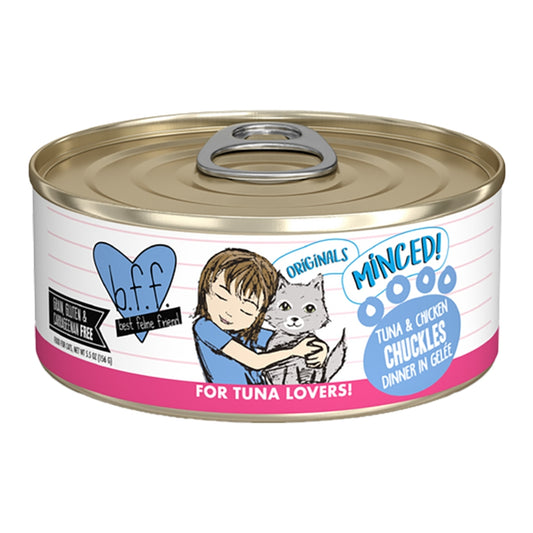 BFF GF Tuna & Chicken Chuckles Dinner in Gelee Recipe for Cats 5.5 oz special order