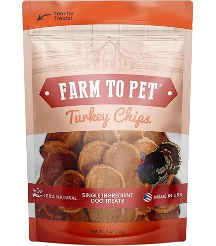 Farm to Pet Chips 4oz - Turkey