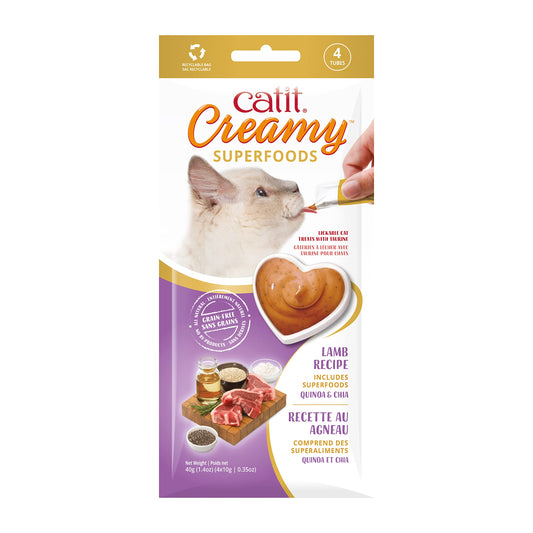 Catit Creamy Superfood Lamb/Quinoa 4 pack
