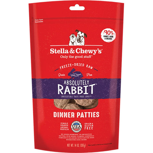 Stella & Chewy's FD Rabbit Dinner Patties 14 oz