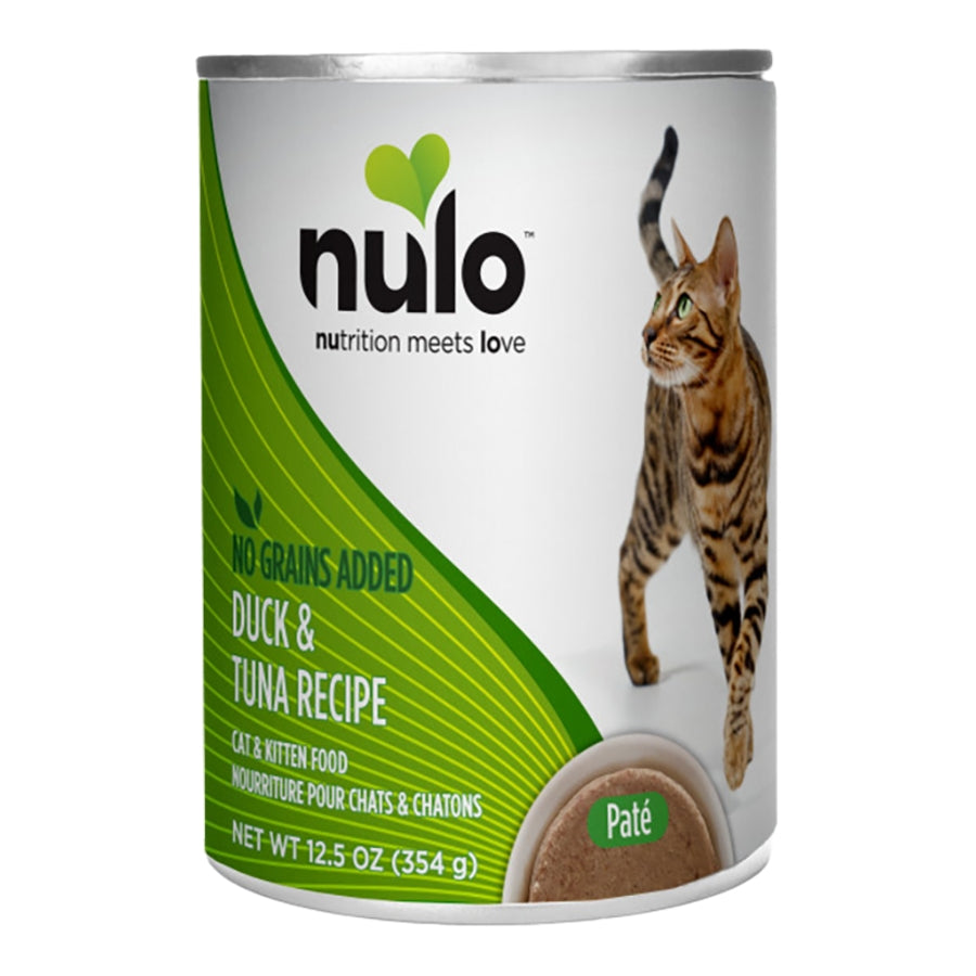 Nulo Grain Free Canned Wet Cat Food Duck & Tuna, 12.5 oz
