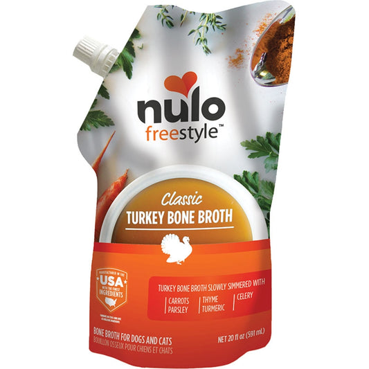 Nulo FreeStyle Turkey Bone Broth for Dogs and Cats 20oz