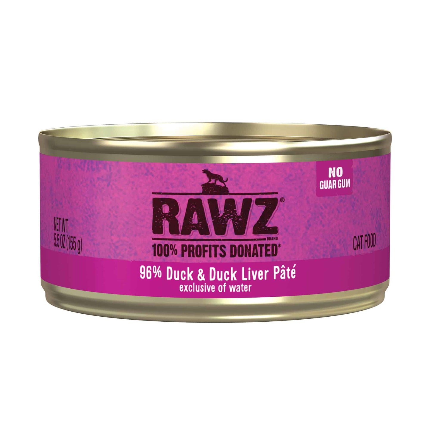RAWZ Duck and Duck Liver Pate for Cats (5.5oz)