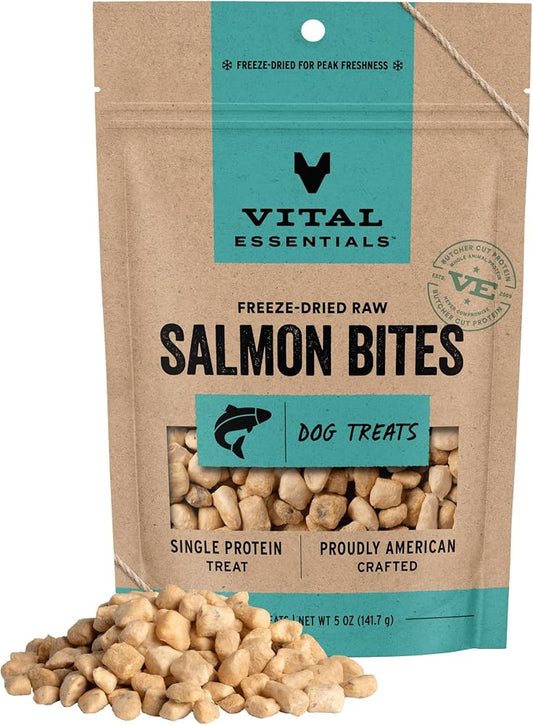 Vital Essentials FD Raw Salmon Bites Dog Treats (5oz)