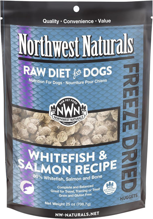 NW Naturals FZN Nugget Dog Whitefish & Salmon 6lb