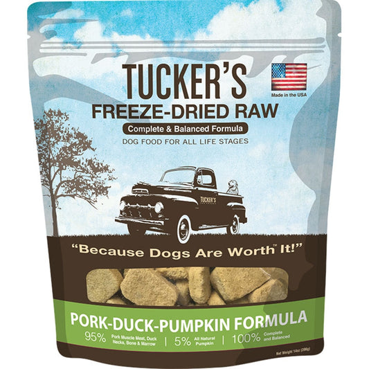 Tuckers Raw FD for Dogs - Pork/Duck 14 oz