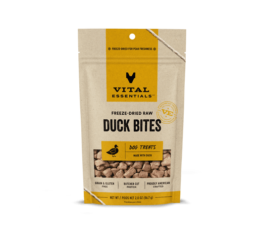 Vital Essentials FD Duck Bites Dog Treats  2oz