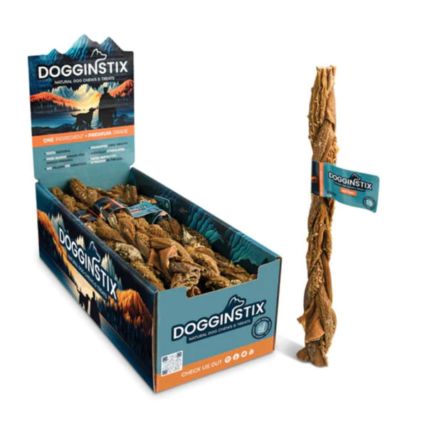 Dogginstix Braided Beef Tripe Stick 12"