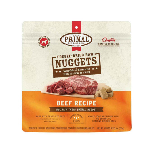 Primal FD Dog Nuggets Beef Formula 5.5oz.