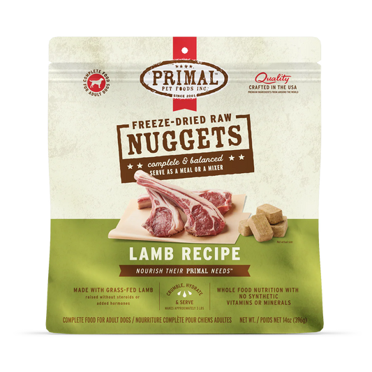 Primal FD Dog Lamb Nugget Formula for Dogs 5.5oz