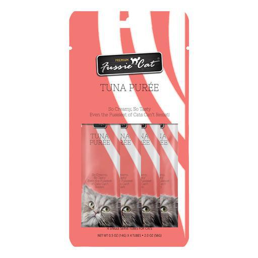 Fussie Cat Puree Treats in Goat Milk