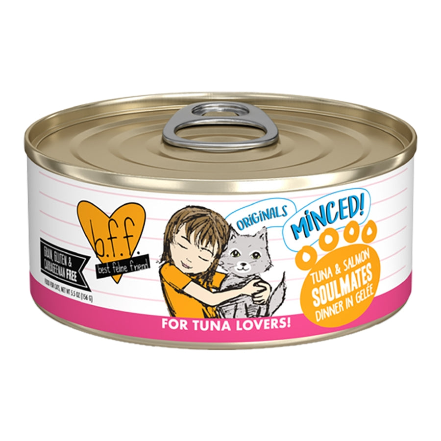 BFF GF Tuna & Salmon Soulmates Dinner in Gelee for Cats 5.5 oz