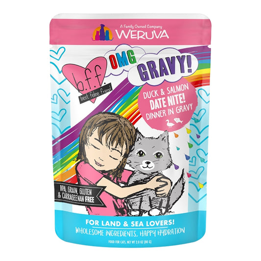 BFF GF Duck & Salmon Date Nite Dinner in Gravy for Cats 2.8oz