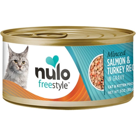 Nulo Freestyle Minced Salmon & Turkey Canned Cat Food 3oz