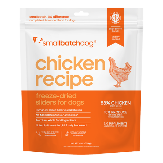 SmallBatch Dog FD Chicken Sliders 14 oz