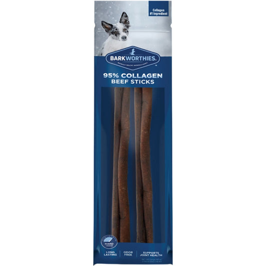 Barkworthies 95% Beef Collagen Stick 12"  2 pack