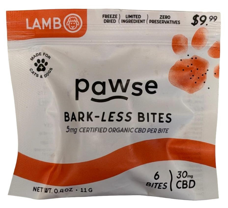 Paws Bark-Less Bites CBD Treats for Dogs (6ct)