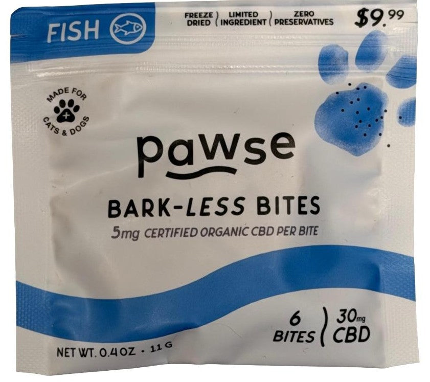 Paws Bark-Less Bites CBD Treats for Dogs (6ct)