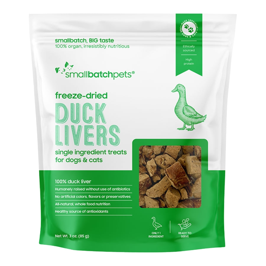 Smallbatch Freeze-Dried Duck Livers 3oz