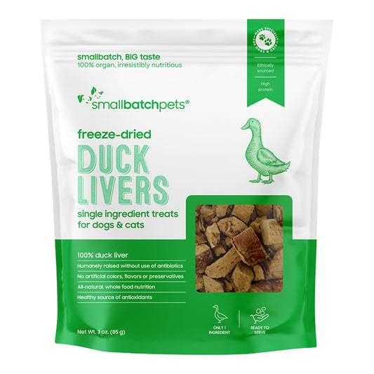 Smallbatch Freeze-Dried Duck Livers 3oz