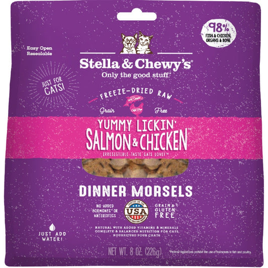 Stella & Chewy's Cat Morsels Salmon & Chicken FD 8 oz