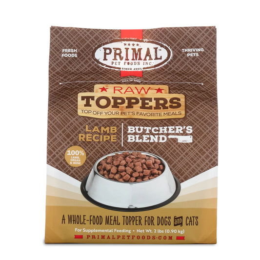 Primal Butcher's Blend Meal Topper for Dogs and Cats (2lb) - Lamb