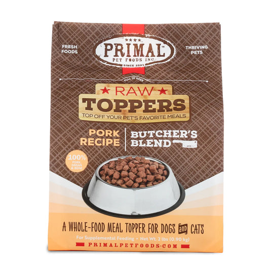 Primal Butcher's Blend Meal Topper for Dogs (2lb) - Pork