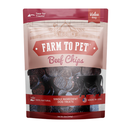 Farm to Pet Chips 12oz - Beef