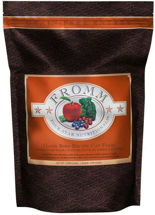 Fromm GF Game Bird 4-Star Cat Food 4lb Bag/Box of 5