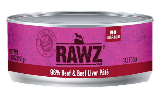 RAWZ Beef and Beef Liver Pate for Cats (5.5)