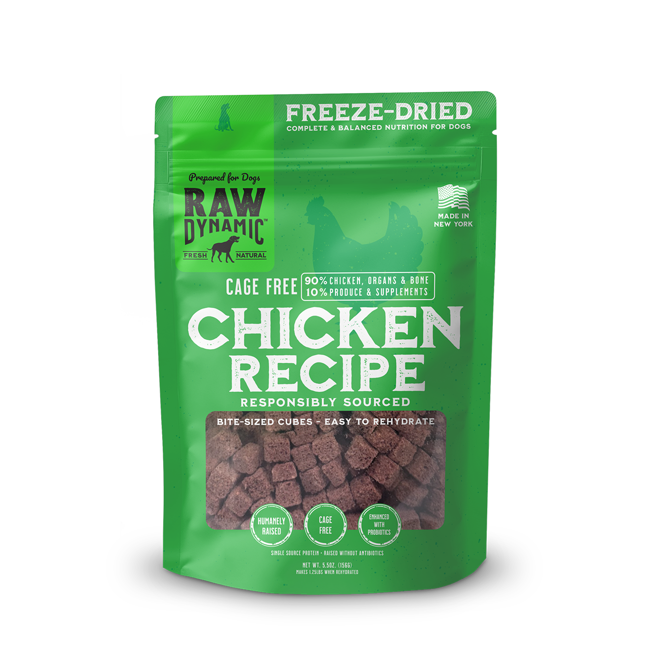 Raw Dynamic FD Dog Food 14 oz - Chicken