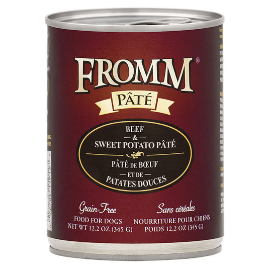 Fromm Beef & Sweet Potato Pate for Dogs (12.2 oz Can)