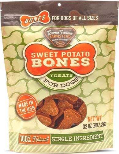 Gaines Family Farmstead Sweet Potato Bones Dog Treats 32 oz