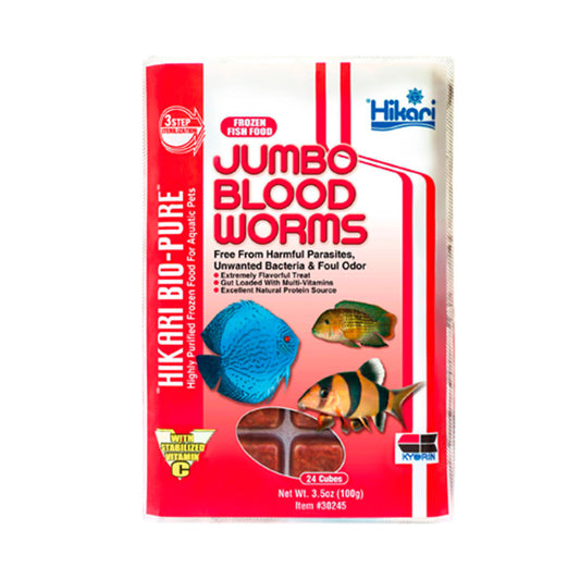 Hikari FZN Bloodworm Cube Sheets 32 Cubes/3.5oz