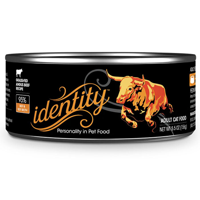 Identity 95% Free-Range Angus Beef & Beef Broth Pâté Wet Cat Food (5.5oz Can)