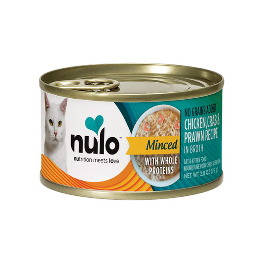 Nulo Finely Minced Chicken & Crab Recipe Canned Cat & Kitten Food 2.8 oz